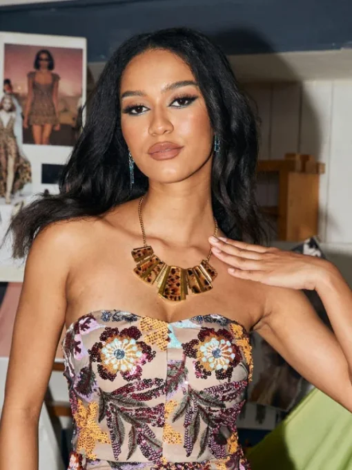 Necklaces*Mew Mews Fashion Cyrus Gold Leopard Necklace