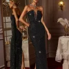 Dresses | Maxi Dresses*Bandage Daisuke Strapless Crystal Maxi Dress