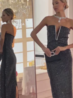 Dresses | Maxi Dresses*Bandage Daisuke Strapless Crystal Maxi Dress