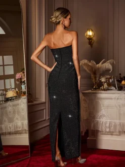 Dresses | Maxi Dresses*Bandage Daisuke Strapless Crystal Maxi Dress