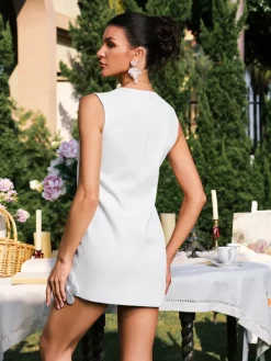 Dresses | Mini Dresses*Mew Mews Fashion Darren Sleeveless Flower Mini Dress