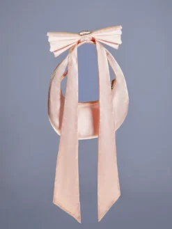 Bags*Mew Mews Fashion Davey Bow Heart Satin Bag