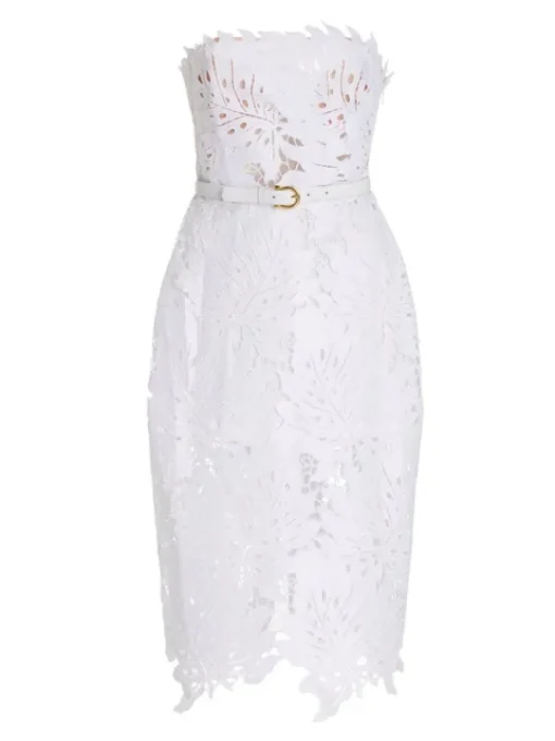 Dresses | Midi Dresses*Bandage Despina White Lace Midi Dress