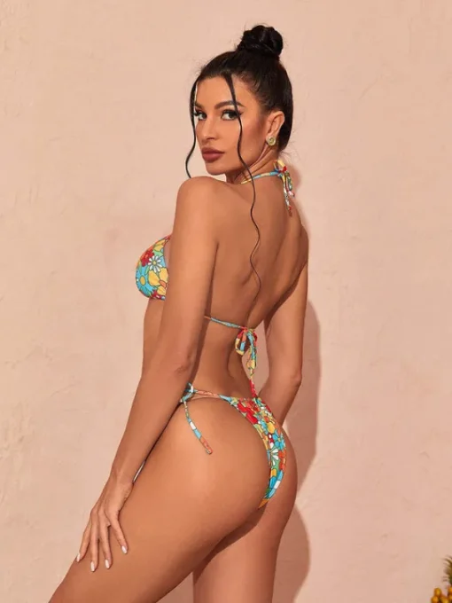 Bikini Sets | Swimwear*Mew Mews Fashion Dina Floral Bikini Three Piece Set