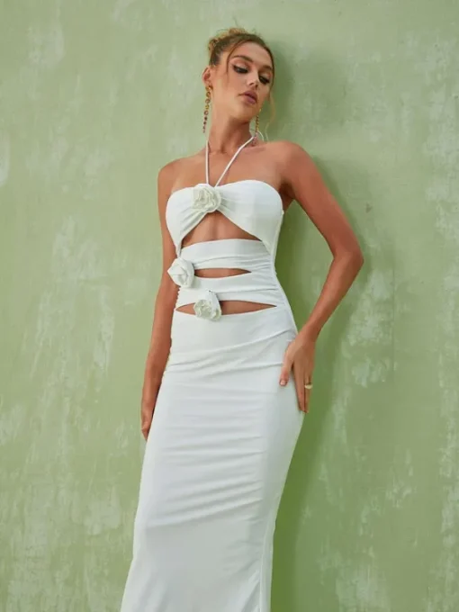 Dresses | Midi Dresses*Mew Mews Fashion Dorcas Halterneck Cutout Midi Dress