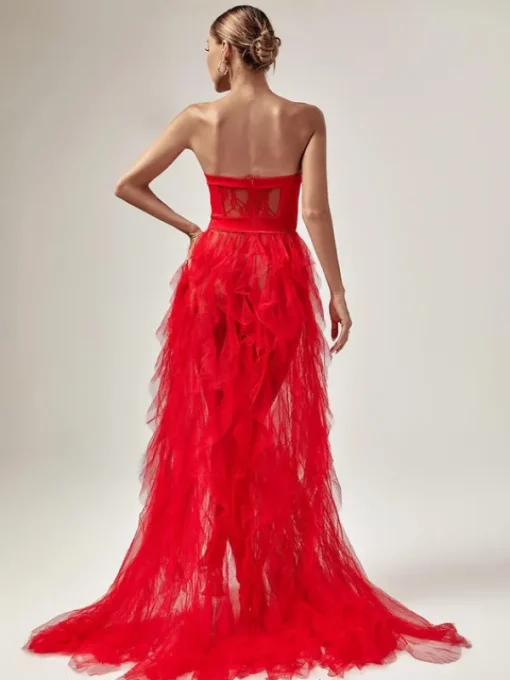 Dresses | Maxi Dresses*Mew Mews Fashion Dorothy Tulle Maxi Dress In Red