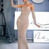 Embellishment | Dresses*Embellishment Douglas Strapless Rhinestone Maxi Dress With Gloves
