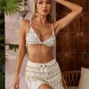 Beaded Wear*Mew Mews Fashion O/S Drexel Hollow Fringe Skirt Set