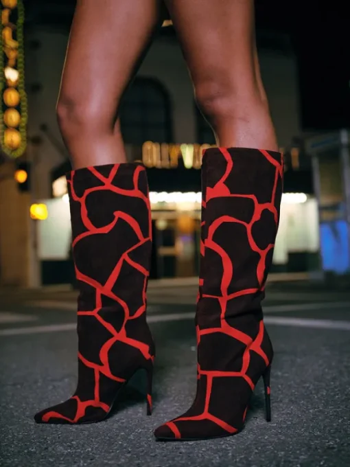 Shoes*Mew Mews Fashion Dunstan Printed Boots