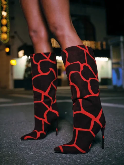 Shoes*Mew Mews Fashion Dunstan Printed Boots