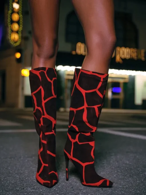 Shoes*Mew Mews Fashion Dunstan Printed Boots