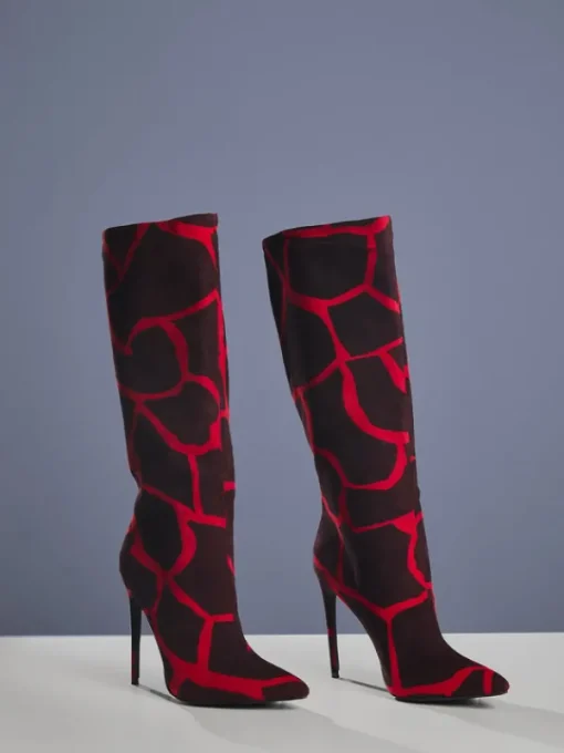 Shoes*Mew Mews Fashion Dunstan Printed Boots