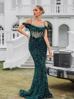 Embellishment | Dresses*Lu Yili Dyvora Spaghetti Embellished Maxi Dress