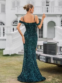 Embellishment | Dresses*Lu Yili Dyvora Spaghetti Embellished Maxi Dress