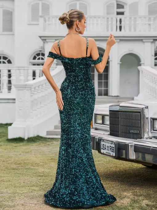 Embellishment | Dresses*Lu Yili Dyvora Spaghetti Embellished Maxi Dress