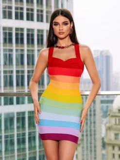 Dresses | Mini Dresses*Bandage Eckstein Mini Dress