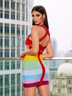 Dresses | Mini Dresses*Bandage Eckstein Mini Dress