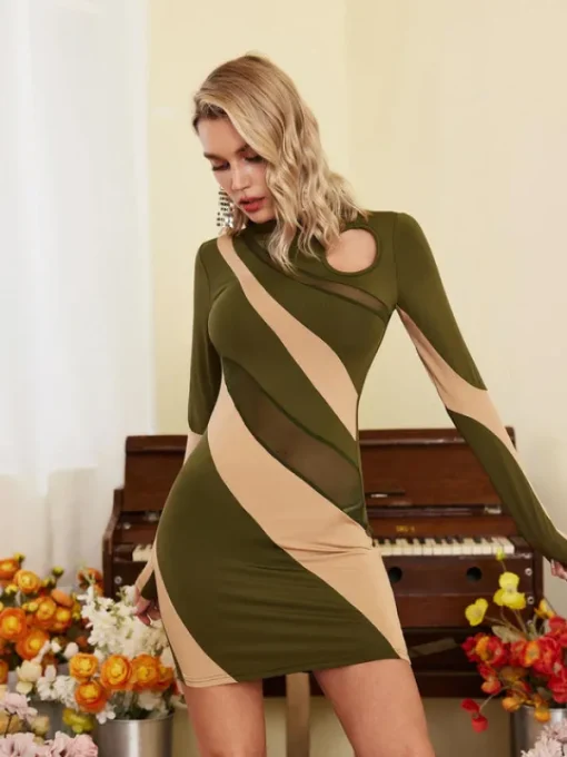 Dresses | Mini Dresses*Mew Mews Fashion Edmund Long Sleeve Cutout Mini Dress