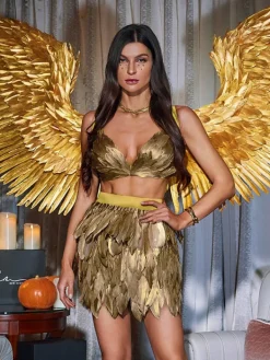Sets & Co-ords | Embellishment*Embellishment Eir Feather Trimmed Skirt Set