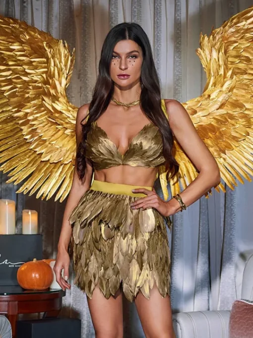 Sets & Co-ords | Embellishment*Embellishment Eir Feather Trimmed Skirt Set