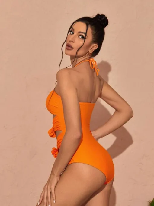Bikini Sets*Mew Mews Fashion Eleven Halterneck Swimwear Two Piece Set