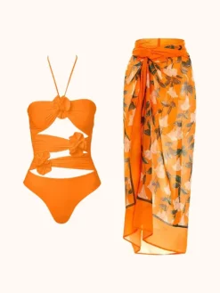 Bikini Sets*Mew Mews Fashion Eleven Halterneck Swimwear Two Piece Set