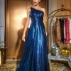 Dresses*Mew Mews Fashion Emeline One Shoulder Satin Maxi Dress