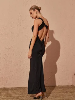 Dresses | Maxi Dresses*Mew Mews Fashion Emi One Shoulder Backless Maxi Dress In Black