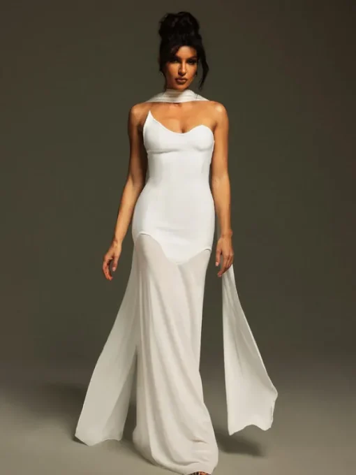 Dresses | Maxi Dresses*Bandage Emine Strapless Draped Maxi Dress