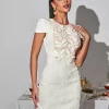 Dresses | Mini Dresses*Mew Mews Fashion Ephigenie Flower Pearl Mini Dress