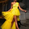 Dresses | Maxi Dresses*Mew Mews Fashion Essie One Shoulder Tulle Maxi Dress