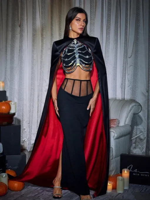 Armor Tops | Sets & Co-ords*Mew Mews Fashion Esther Cape Skirt Three Piece Set