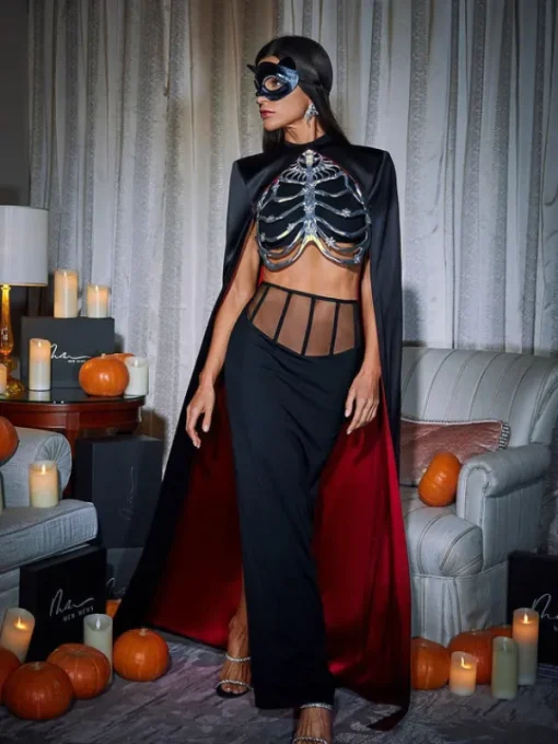 Armor Tops | Sets & Co-ords*Mew Mews Fashion Esther Cape Skirt Three Piece Set