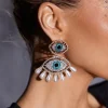 Earrings*Mew Mews Fashion Eye Pearls Earrings