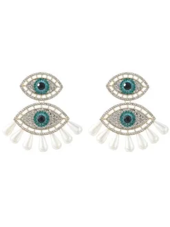 Earrings*Mew Mews Fashion Eye Pearls Earrings