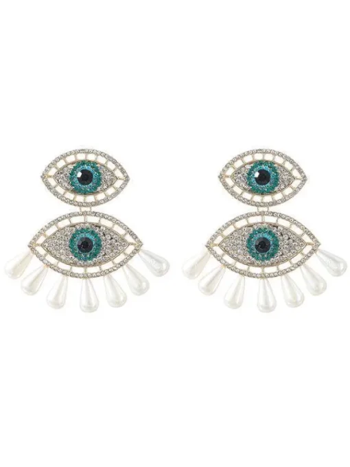 Earrings*Mew Mews Fashion Eye Pearls Earrings