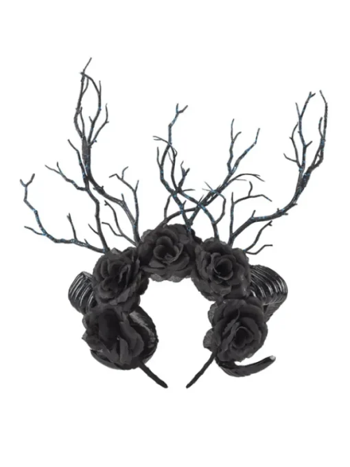 Headwear*Mew Mews Fashion Fanchon Ram Flower Headband