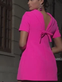 Dresses | Mini Dresses*Mew Mews Fashion Florrie Short Sleeve Bow Mini Dress