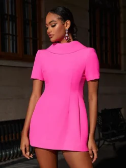 Dresses | Mini Dresses*Mew Mews Fashion Florrie Short Sleeve Bow Mini Dress