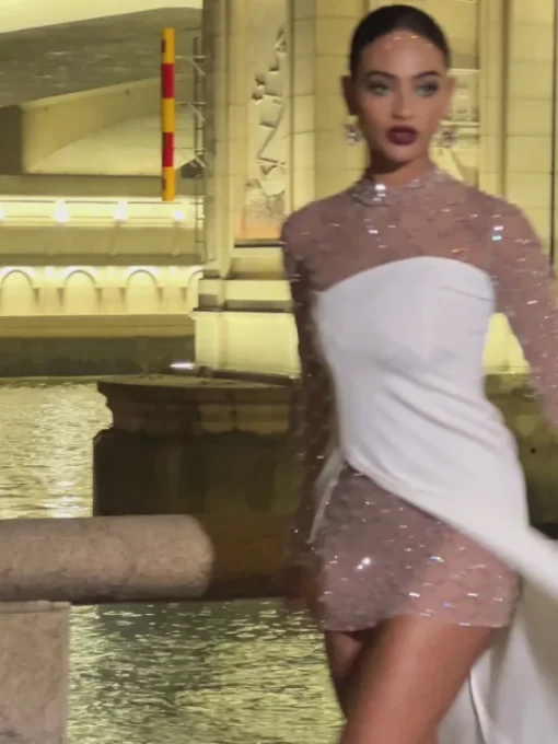 Embellishment | Dresses*Embellishment Foster Net Rhinestone Mesh Dress