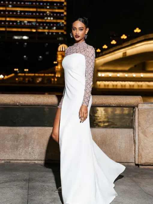 Embellishment | Dresses*Embellishment Foster Net Rhinestone Mesh Dress