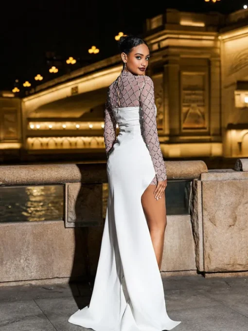 Embellishment | Dresses*Embellishment Foster Net Rhinestone Mesh Dress