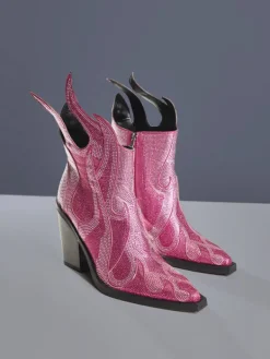 Shoes*Mew Mews Fashion Freidier Fire Crystal Boots