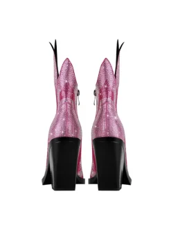 Shoes*Mew Mews Fashion Freidier Fire Crystal Boots