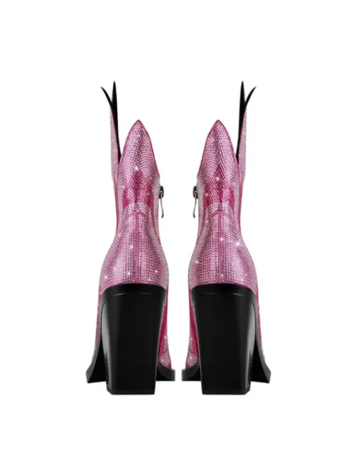 Shoes*Mew Mews Fashion Freidier Fire Crystal Boots