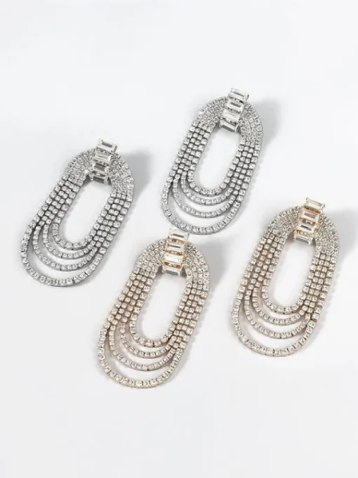 Earrings*Mew Mews Fashion Geneva Diamante Arch Earrings