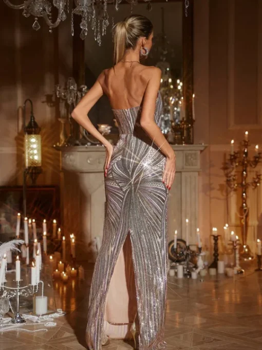 Embellishment | Dresses*Lu Yili Graeden Strapless Sequin Maxi Dress