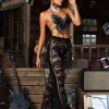 Pants & Shorts*Mew Mews Fashion Hayli See Through Lace Pants