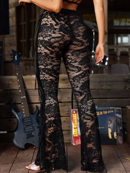 Pants & Shorts*Mew Mews Fashion Hayli See Through Lace Pants
