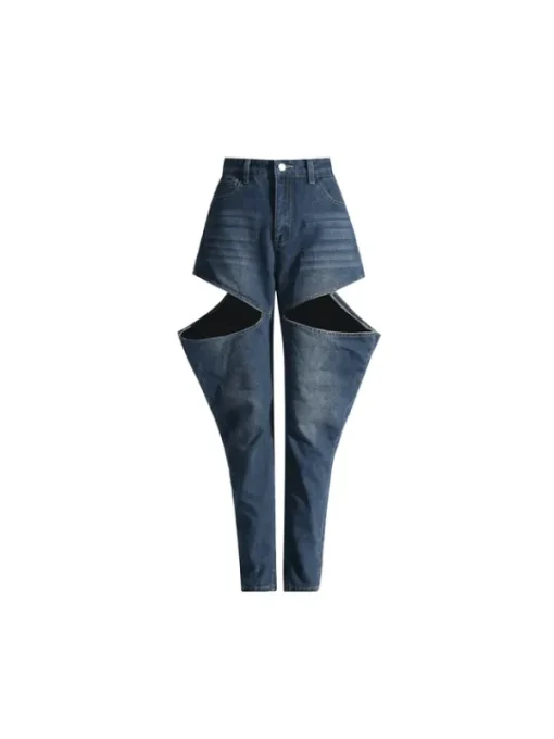 Sets & Co-ords*Mew Mews Fashion Hephzibah Button Cutout Denim Pants Set